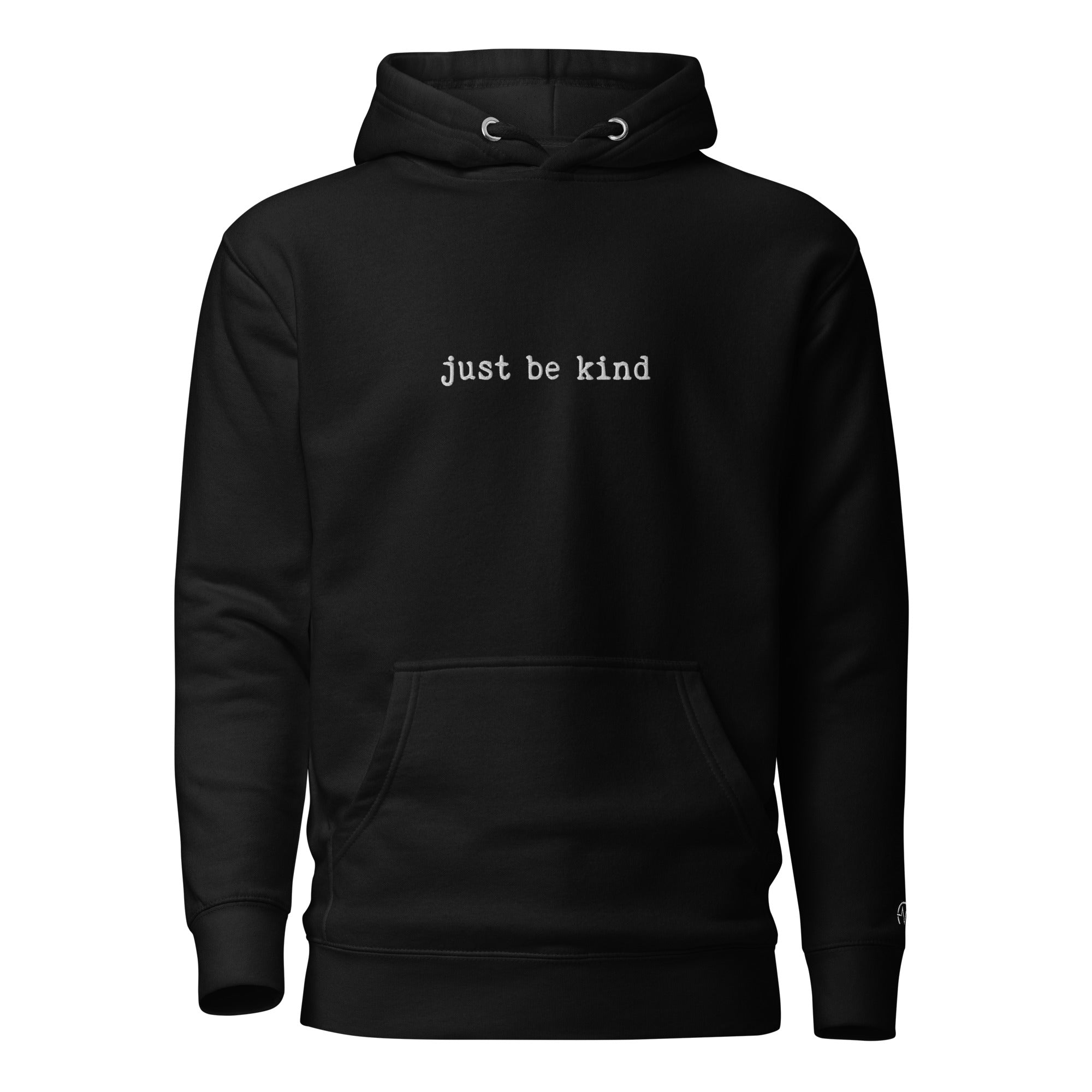 Positive Phrases Just Be Kind Hoodie Black 2XL